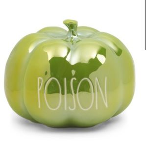 Rae Dunn- Luster Glazed Green Poison Pumpkin